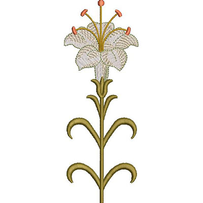 Matriz de matriz Matriz De Bordado Lírio 16 Cm