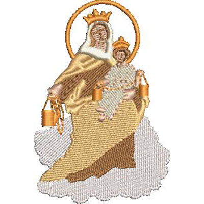 Matriz de matriz Matriz De Bordado Nossa Senhora Do Carmo 8 Cm