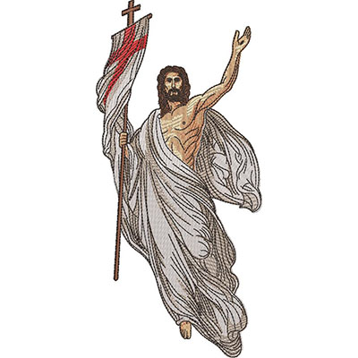 Matriz de matriz Matriz De Bordado Cristo Ressuscitado