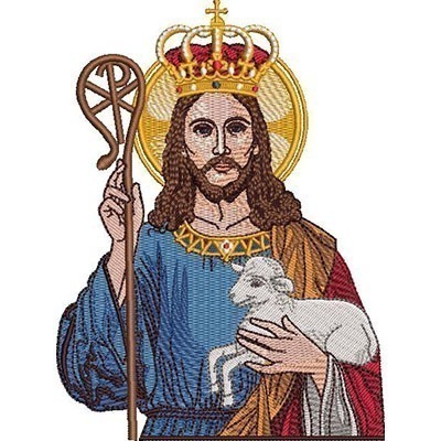 Matriz de matriz Matriz De Bordado Jesus Bom Pastor 16 Cm