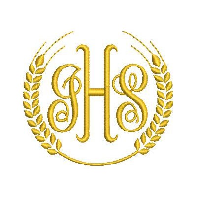 Matriz de matriz Matriz De Bordado Trigos Com Jhs 8 Cm