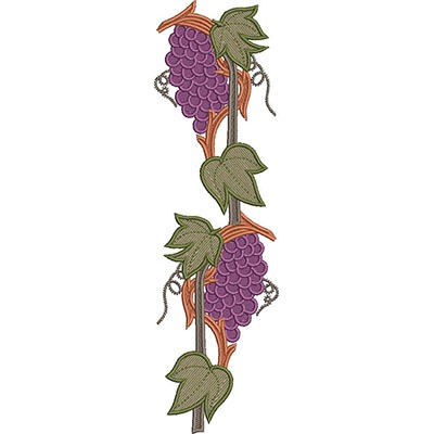Matriz de matriz Matriz De Bordado Cachos De Uva 26 Cm