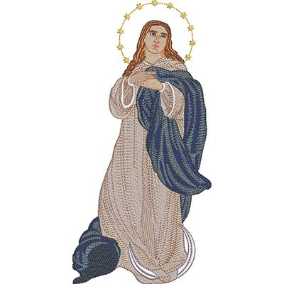 Matriz de matriz Matriz De Bordado Nossa Senhora Da Conceição 25 Cm