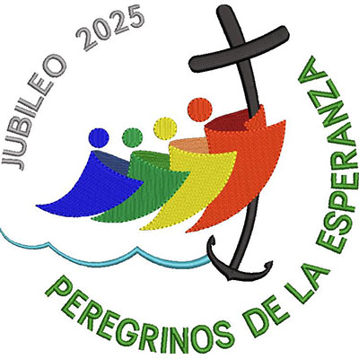 Matriz de matriz Matriz De Bordado Jubileo 2025 Peregrinos De La Esperanza