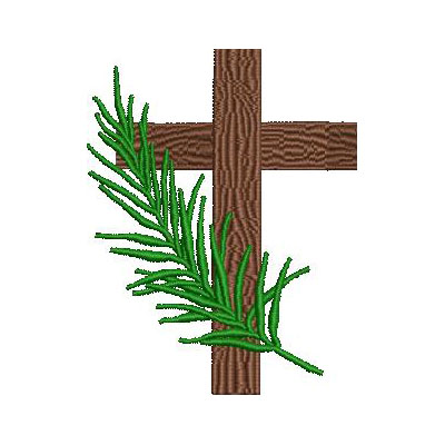 Matriz de matriz Matriz De Bordado Cruz De Domingo De Ramos 8 Cm