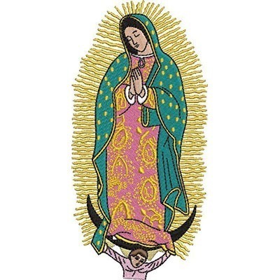 Matriz de matriz Matriz De Bordado Virgem De Guadalupe 16 Cm