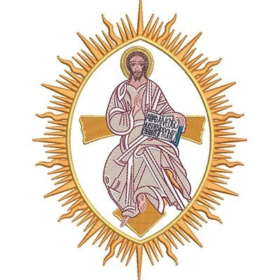 Matriz de matriz Matriz De Bordado Jesus Ressuscitado 23 Cm
