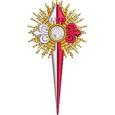 Matriz de matriz Matriz De Bordado Cruz De Santiago 8 Cm