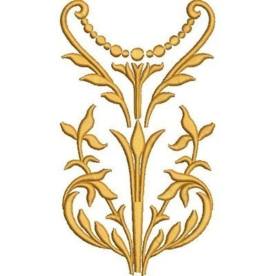 Matriz de matriz Matriz De Bordado Arabescos Dourados 17 Cm 2