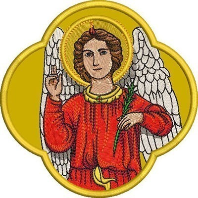 Matriz de matriz Matriz De Bordado Aplique Arcanjo São Gabriel