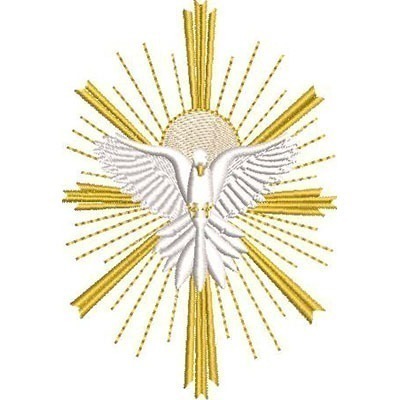 Matriz de matriz Matriz De Bordado Divino Espírito Santo 12 Cm