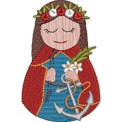Matriz de matriz Matriz De Bordado Santa Filomena Cute