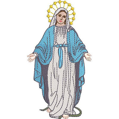 Matriz de matriz Matriz De Bordado Nossa Senhora Das Graças 15 Cm