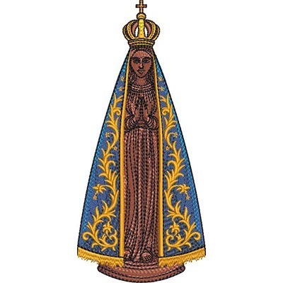 Matriz de matriz Matriz De Bordado Nossa Senhora Aparecida 18 Cm