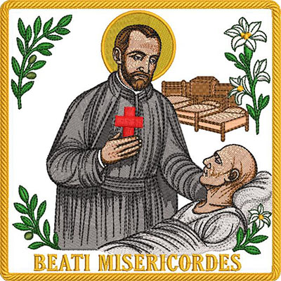 Matriz de matriz Matriz De Bordado São Camilo Beati Misericordes