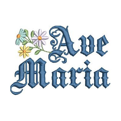 Matriz de matriz Matriz De Bordado Ave Maria 9 Cm