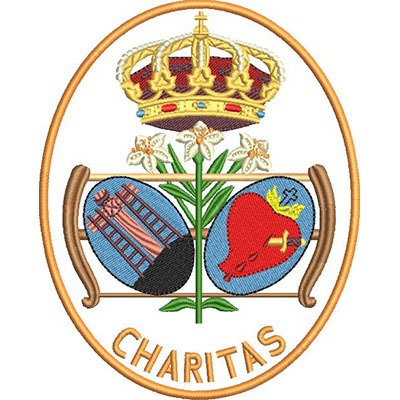 Matriz de matriz Matriz De Bordado Escudo Irmandade Do Baratillo Charitas