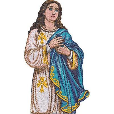 Matriz de matriz Matriz De Bordado Nossa Senhora Imaculada Conceição 15 Cm