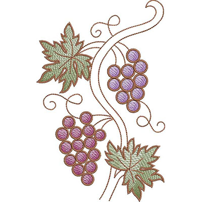 Matriz de matriz Matriz De Bordado Cacho De Uvas Rippled 18 Cm