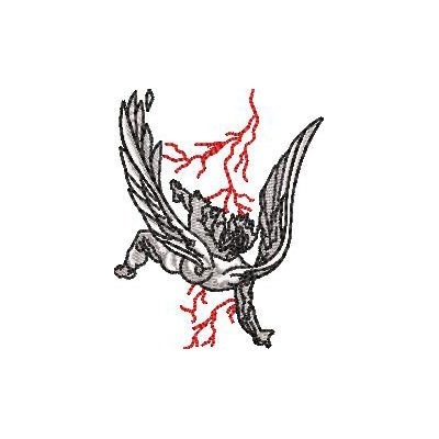 Matriz de matriz Matriz De Bordado Mini Anjo Caído 6 Cm