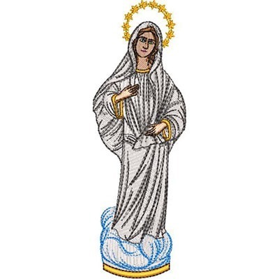 Matriz de matriz Matriz De Bordado Nossa Senhora Da Paz 16 Cm