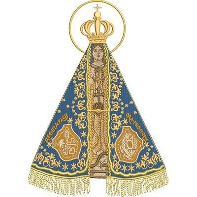 Matriz de matriz Matriz De Bordado Nossa Senhora Aparecida 22 Cm