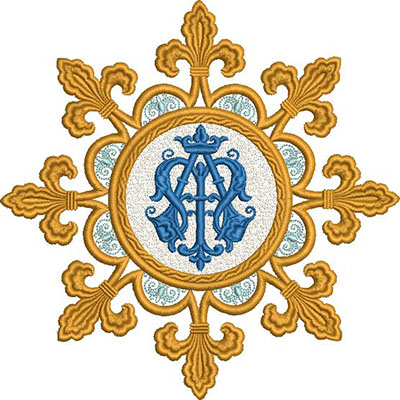 Matriz de matriz Matriz De Bordado Marian Decorated 15 Cm