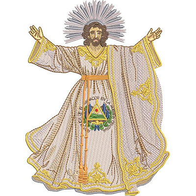 Matriz de matriz Matriz De Bordado Jesus Divino Salvador Do Mundo