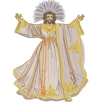 Matriz de matriz Matriz De Bordado Jesus Divino Salvador Do Mundo 2