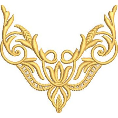 Matriz de matriz Matriz De Bordado Arabescos Dourados