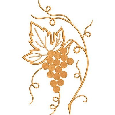 Matriz de matriz Matriz De Bordado Cacho De Uvas 28 Cm 2
