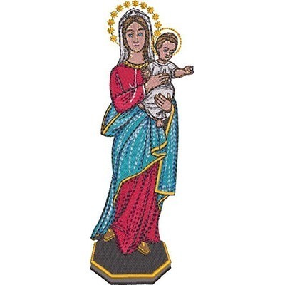 Matriz de matriz Matriz De Bordado Nossa Senhora 18 Cm