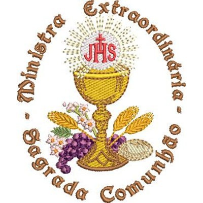 Matriz de matriz Matriz De Bordado Ministra Extraordinária Sagrada Comunhão