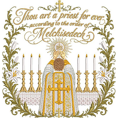 Matriz de matriz Matriz De Bordado Ordenação Sacerdotal Salmo Em Inglês