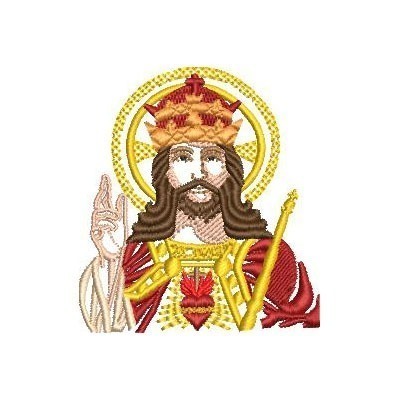 Matriz de matriz Matriz De Bordado Cristo Rei 7 Cm