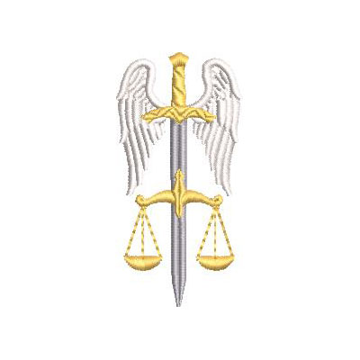 Matriz de matriz Matriz De Bordado Espada De São Miguel Arcanjo