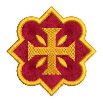 Matriz de matriz Matriz De Bordado Moldura Aplicada Com Cruz 9 Cm
