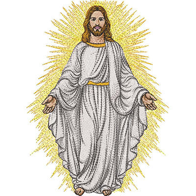 Matriz de matriz Matriz De Bordado Jesus Ressuscitado 27 Cm