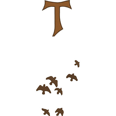 Matriz de matriz Matriz De Bordado Tau Com Pássaros