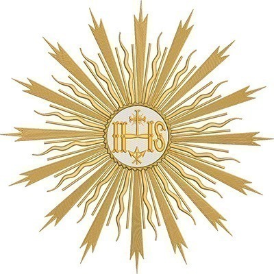 Matriz de matriz Matriz De Bordado Conjunto Hóstia Consagrada 36x36 Em 3 Etapas