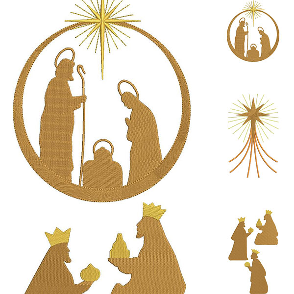 Matriz de matriz Matriz De Bordado Conjunto Para Galão Advento
