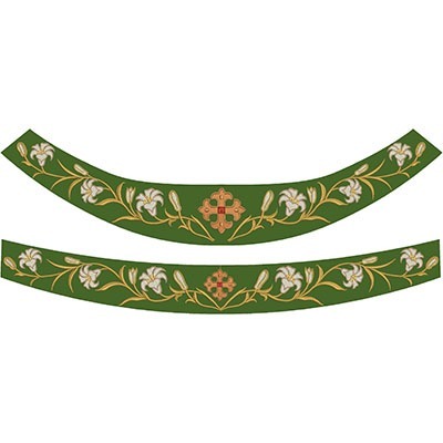 Matriz de matriz Matriz De Bordado Conjunto Gola Com Lírios 583
