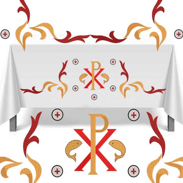 Matriz de matriz Matriz De Bordado Conjunto De 1 Metro Px Para Toalha De Altar 614