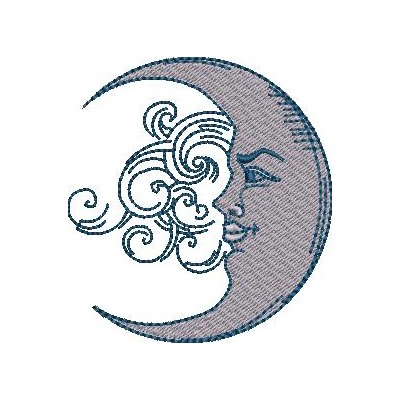Matriz de matriz Matriz De Bordado Lua
