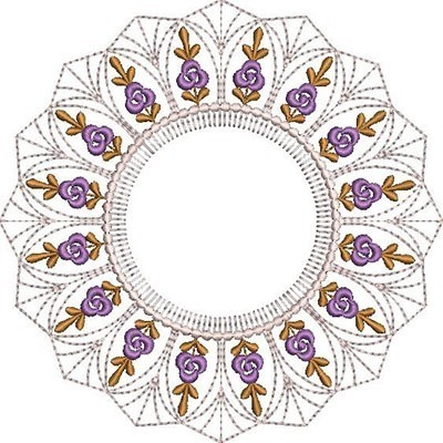Matriz de matriz Matriz De Bordado Mandala Floral 4