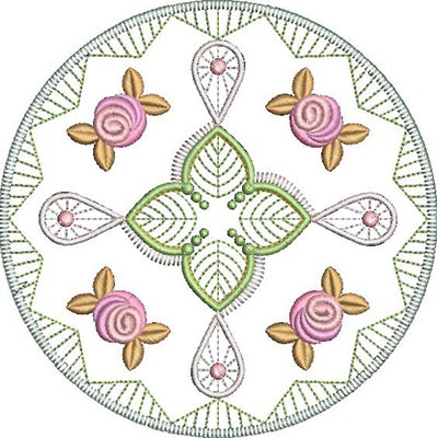 Matriz de matriz Matriz De Bordado Mandala Floral 10