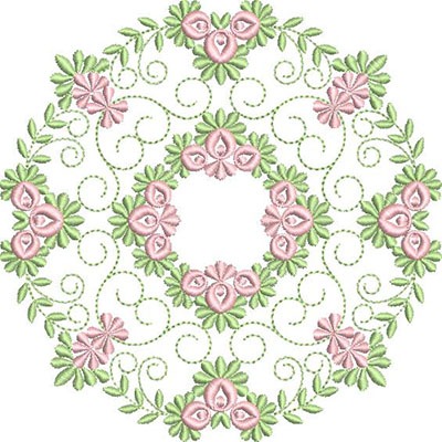 Matriz de matriz Matriz De Bordado Mandala Floral 29