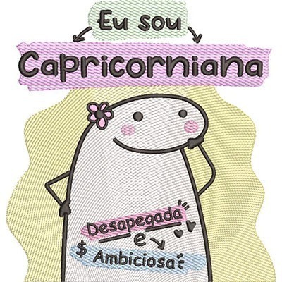 Matriz de matriz Matriz De Bordado Flork Capricorniana 3 Tamanhos