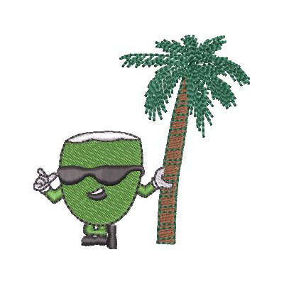 Matriz de matriz Matriz De Bordado Coco Verde