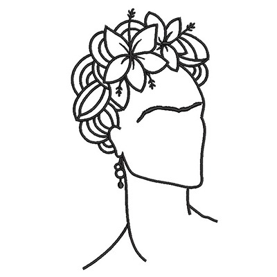Matriz de matriz Matriz De Bordado Frida Kahlo